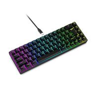 Tastiera portatile per macchina da scrivere a membrana a 68 tasti Retroilluminazione a colori Tastiera inglese russa per ufficio e gioco Retroilluminazione con cavo USB C