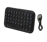 Tastiera portatile universale multisistema wireless Bluetooth mini da 49 tasti 202120 (nero)