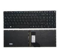 Tastiera portatile US/UK/Spagnola/Latina/Tedesca for ACER Aspire 6 A615-51 A615-51G Extensa 2520G EX2520G EX251 EX2511G EX2519-C6K (Color : GR with backlight)