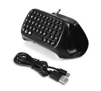 Tastiera QWERTY per chat di gioco per controller PS4, design ergonomico, tastiera wireless con compatibilità universale e immissione di testo