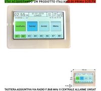 Tastiera Radio 868 MHz Aggiuntiva x Unisat2 Touch Screen Schermo LCD 4,3P Colori