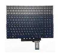 Tastiera retroilluminata US/RU, compatibile con HP, compatibile con Victus 16-D 16T-D 16-D0010CA 16-D0013DX 16-D0515LA 16-E 16-e0504nw 16-e0097nr 16z-e000 15-FA 15-FB(Gray RU Backlit)