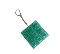 Tastiera RGB interattiva Fidget con schemi di luce dinamici per rilassamento mentale durante le giornate impegnative (PC con verde chiaro)