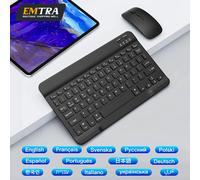 Tastiera ricaricabile con mouse wireless Bluetooth per iPad 10a 11a generazione Pro Air Mini per tastiera spagnola Samsung Xiaomi