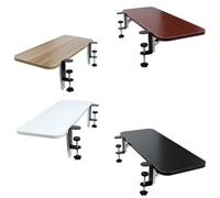 tastiera, Ripiano for bracciolo estensibile for scrivania pieghevole, vassoio ergonomico for tastiera con morsetto, supporto for gomito/aumenta lo spazio sul tavolo(White,65*25Cm/26*10In)