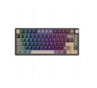 TASTIERA ROYAL KLUDGE RK R75 Silver Switch USB Tasti Illuminati USA Compatibile con Windows e Mac - QWERTY