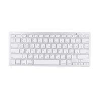 Tastiera russa Bluetooth, 78 tasti Pulsante mobile ultrasottile Tastiera wireless russa per mac, per Android, per - Bianco argento