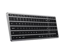 Satechi Slim X2 Tastiera Bluetooth Retroilluminata per Mac, tasti illuminati & multi-dispositivo, per MacBook Air/Pro M4, iPad Air/Pro M4, iPad/Mini, Mac Mini, iMac QWERTY US Inglese, Grigio Siderale