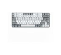 SATECHI SM1 Tastiera Meccanica 75%, Tastiera Bluetooth Retroilluminata, Tastiera Wireless Compatta 84 Tasti Tastiera Gaming per Mac e Windows - Grigio Chiaro/Bianco (Layout QWERTY Inglese Stati Uniti)