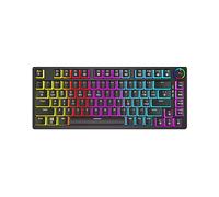TASTIERA SAVIO PHENIX RED PUDDING meccanica con cavo e wireless QWERTY