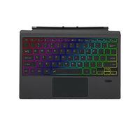 Tastiera Senza Fili Della Copertura Compatibile per Microsoft Surface Pro 7/6/5/4/3, RGB 7 colori Retroilluminato Tastiera Magnetica