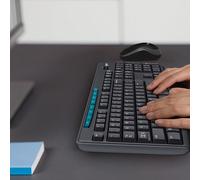 Tastiera senza fili silenziosa Logitech K270 - Passaggio multi-dispositivo con un solo tocco, ricevitore USB 2.4GHz, 108 tasti full-size ultra-sottili per PC/Mac/Laptop (lunga durata della batteria e