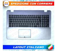 TASTIERA SILVER ORIGINALE ASUS X542UA-GQ266T TOPCASE GRIGIO ARGENTO ARGENTATA