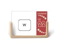 Tastiera Simbolo W Art Deco Fashion 2022 Calendario da tavolo Planner 12 mesi
