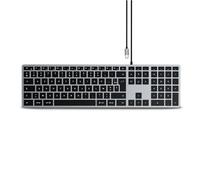 Tastiera sottile W3 Wired USB-C retroilluminata con tastierino numerico QWERTY