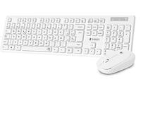 Tastiera SUBBLIM Kit Mouse Tastiera Wireless Bianco Layout Spagnolo Spagna Qwerty Universale