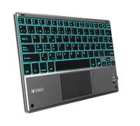 Tastiera Bluetooth Subblim Smart retroilluminata con touchpad grigio