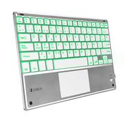 Tastiera SUBBLIM TECLADO SMART BACKLIT TOUCHPAD BLUETOOTH SILVER
