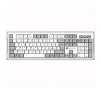 Tastiera TECHLY Standard USB 105 Tasti Ergonomica Tasti Bassi LED CE Bianco Grey