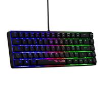 Clavier Gaming - THE G-LAB - KEYZ-HYDROGEN/FR - Membrana 60% Noir