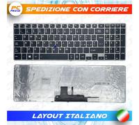 TASTIERA TOSHIBA Z50-D-111 Z50-D-112 RETROILLUMINATA TRACKPOINT FRAME SILVER
