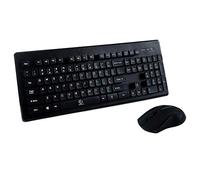 Tastiera universale - Tastiera e mouse wireless - Nero