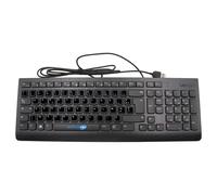 TASTIERA USB CABLATA LENOVO + ADESIVI LAYOUT AZERTY FANCESE PREAPPLICATI NERO