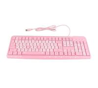 Tastiera USB Cablata Ultrasottile con Design Cartone Animato e Staffa Regolabile Tastiera Resistente allo Sfocamento per Casa, Ufficio, Giochi