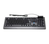 TASTIERA USB CON LETTORE DI SMART CARD + ADESIVI PER LAYOUT COREANO QWERTY