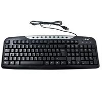 TASTIERA USB MULTIMEDIALE PC LAYOUT ITALIANO BLACK LINQ K3