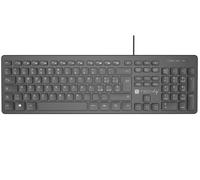 Techly Tastiera USB 109 tasti, Layout italiano, Hub 3 porte USB, Cavo 1,5 m, Nero