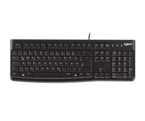 Tastiera USB standard per computer Logitech K120, Inglese Internazionale (QWERTY)