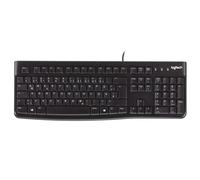 Logitech K120 Tastiera con Cavo per Windows, Layout Internazionale QWERTY - Nero
