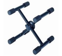 QUIK LOK QL322, Supporto Micro a "X" da tavolo, per Tastiere da 25 e 49 note, Carico Massimo 45 kg, Peso 1,4 kg, Colore Nero