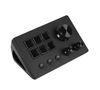 Tastiera Visiva per OBS, per Twitch, per YouTube e Altre Applicazioni e Software da Attivare, Adatta per OS X e PC, 6 Tasti a Molla Touch, Tasti LCD (BLACK)