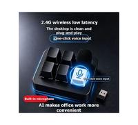 Tastiera Wireless AI A 5 Tasti, Tastiera Programmabile Vocale, Tastiera Vibecoding, Supporta La Codifica e il Dialogo AI