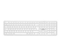 Bluestork - KB Mac Wireless - Tastiera senza fili Bianco AZERTY per Mac - Tastiera Bluetooth per Mac Ricaricabile USB-C, Design Ultra Sottile Ergonomico, Tasti silenziosi, Autonomia 90h - Mac & Ipad