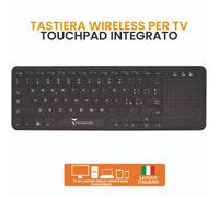 TECHMADE TASTIERA TM-BK268T WIRELESS CON TOUCH PAD - NERA**PUOI PAGARE ANCHE ALLA CONSEGNA!!!**