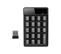 Tastiera Wireless da 2,4 GHz Tastierino Numerico USB Tastierino Numerico un 19 Tasti Ricevitore del Tastierino Numerico per La Contabilità