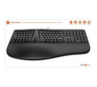Tastiera wireless - Ergonomica - K30W - AZERTY - Multi-connessione - Nero - Nouvo