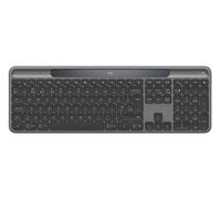 Tastiera wireless Logitech Signature Slim Solar+ | Alimentata a luce, tasti personalizzabili, Bluetooth in Graphite, Inglese Regno Unito (QWERTY)