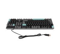 Tastiera Wireless per Gaming, Pannello in Metallo a Grande Visibilità, Retroilluminata, USB, Nero