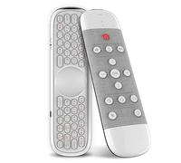 Tastiera wireless Q40 con telecomando vocale 2.4G, mouse ad aria, apprendimento IR, micro-tipo, giroscopio, retroilluminato, bianco