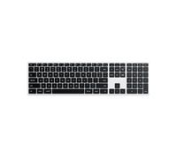 Satechi Tastiera retroilluminata Bluetooth Slim X3 con tastierino numerico - Tasti illuminati - per MacBook, iPad, Mac Mini, iMac - Argento, Layout QWERTY Inglese Stati Uniti (USA)