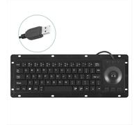 Tastiere con trackball USB industriale con touchpad e trackpad ad alta resistenza per sistemi medici e di sicurezza