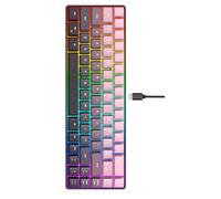 Tastiere da gioco sostituibili a caldo 68 RGBs Illuminazione laterale Protezioni IP54 1000 milioni di battute Vita Keycaps Tipo C USB A Due interfacce Tastiere