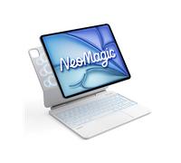 TASTIERE INATECK NeoMagic, QWERTZ, Argento/bianco