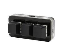 Tastierino di Programmazione Macro, Funzione di Memoria Retroilluminazione a LED RGB Mini Tastierino USB a 3 Tasti Plug and Play Standard per Office per OS X per (BLACK)