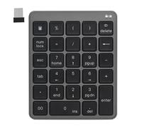 Tastierino digitale silenzioso portatile wireless a 28 tasti per computer Tastie