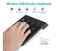 Tastierino numerico Bluetooth, mini tastierino numerico wireless ricaricabile e inclinabile ergonomico per contabilità e finanza, compatibile con